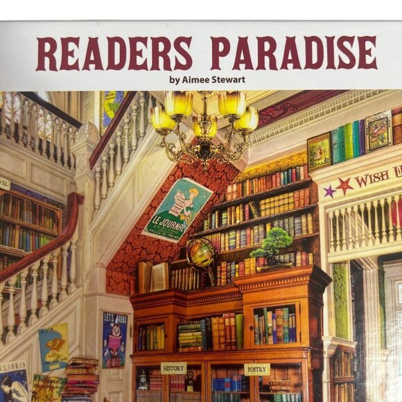 White Mountain Readers Paradise Jigsaw Puzzle 1000 Piece Aimee Stewart - Picture 3 of 9